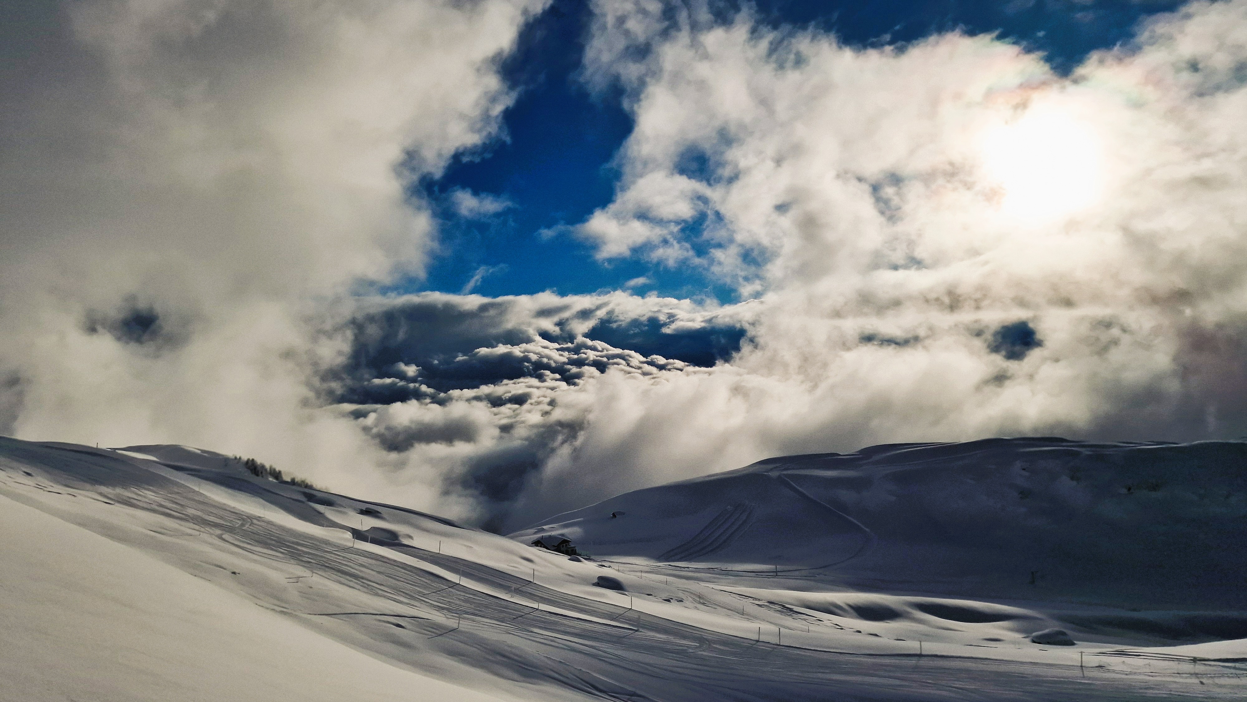 Alpine ski tour scenery